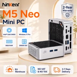 Ninkear M5 Neo Mini Pc, Intel Pentium Gold 5405U, 8GB RAM 256GB SSD, Windows 11, Dual Hdmi, Wifi 5, Bluetooth 5.0, 2Tb Expansion Triple-Screen Display