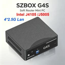 SZBOX G4S Soft Router Intel J4105/J5005 Industrial Mini PC 4* 2.5G LAN Firewall Appliance NAS VPN Network Server Computer