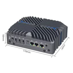 Partaker Industrial PC 14th Gen Ultra 5 125U Ultra 7 155U Win11 Pro 4K 3x HD 3x LAN Type-C Digital Signage Fanless AI Mini PC