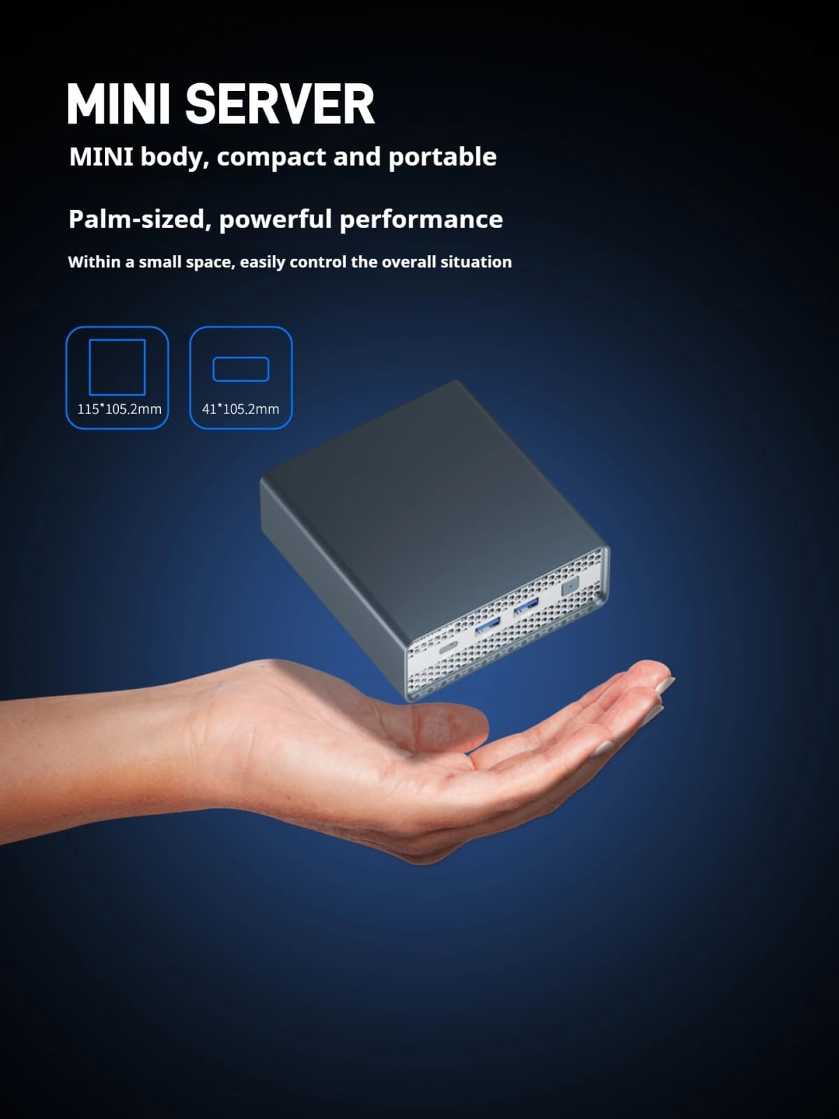 MAIYUNDA M1S Intel N150 Mini PC NAS Server DDR5 4800 4×M.2 NVMe Dual Intel i226-V 2.5GbE Mini PC Home Server No WiFi No BT