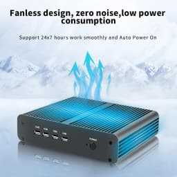 Partaker 12th Gen Alder Lake Fanless Mini PC Intel Core I7 1255U 1260P 1165G7 10510U HD DP Win 11 Gaming Desktop Computer