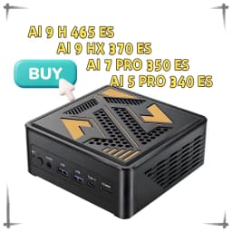 AMD Ultra Gaming Mini PC OCuLink AMD Ryzen AI 9 HX 370 ES AI 7 PRO 350 ES 2x2.5G LAN 2xNVMe Desktop Computer Windows 11 WiFi6E