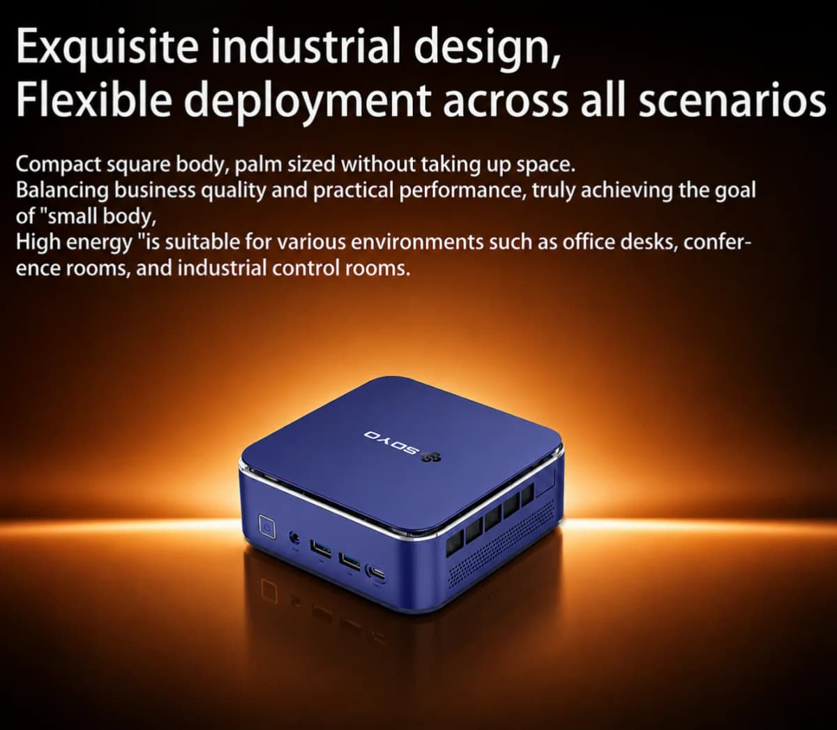 Soyo S5 Air Mini Pc Amd Ryzen 5 16Gb Ddr5 512Gb Ssd Radeon 660m Graphics Display 6×Usb3.0 Home Office Micro Desktop Computer