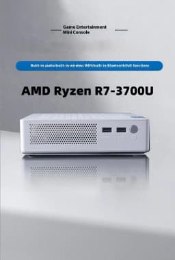 Ryzen 7 3700U Mini PC Mini Host With Stereo DDR4 NVMe SSD 2.5 Windows 11 Pro Rich Interface Desktop Computer