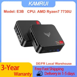 Kamrui E3B Amd Ryzen 7 7730U Mini Pc 16Gb Ram 1Tb Rom Ssd Windows 11 Pro Ultra Slim Small Desktop Computer for Office Home Gaming Wifi 6