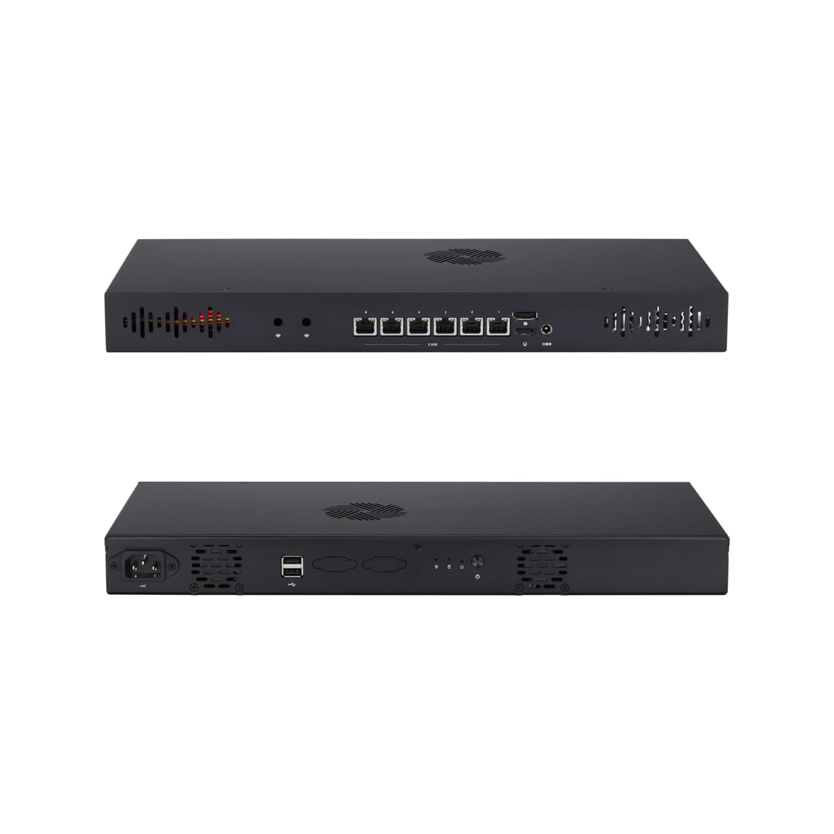 Qotom Q71200G6 Intel 12th 13th Gen 1U Rackmount Industrial Mini PC 6x 2.5G LAN Firewall Network Appliance
