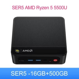 Beelink Mini PC SER 5 SER5 MAX AMD Ryzen R7 7735HS  R5 5500U Desktop Gaming Computer WiFi 6 1000M M.2 2280 NVMe SSD 4K 60Hz