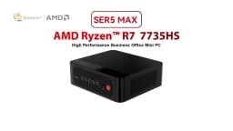 Beelink Mini PC SER 5 SER5 MAX AMD Ryzen R7 7735HS  R5 5500U Desktop Gaming Computer WiFi 6 1000M M.2 2280 NVMe SSD 4K 60Hz