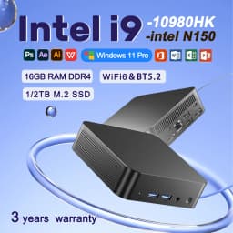 Windows 11 MINI PC Intel Core I9 10980HK/intel N150 MINI PC 16GB DDR4 2048GB SSD WIFI 6 BT5.2 Gaming MINI PC