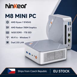 Ninkear M8 Mini Pc Amd Ryzen 7 8745Hs 16Gb Ddr5 1Tb Ssd Radeon 780m Wifi 6 Dual 2.5g Lan Windows 11