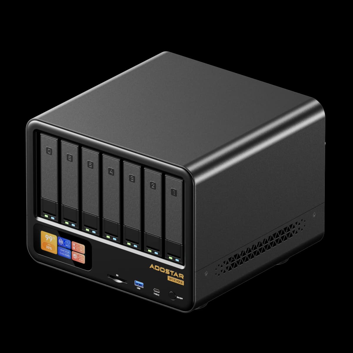 AOOSTAR WTR MAX Mini PC intel 12th i5-1235U 6×3.5" HDD 5×M.2 SSD Dual 2.5G LAN USB4 DDR5 ECC RAM NAS Computer Storage Server