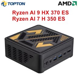 Topton Gaming Mini PC OCuLink AMD Ryzen AI 9 HX 370 ES AI 7 PRO 350 ES USB4 2x2.5G LAN 2xNVMe Desktop Computer Windows 11 WiFi6E