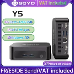SOYO Mini PC Y5 Intel i3 4030U 8GB RAM 128GB ROM Windows 10 WiFi BT4.2 MINI Desktop Computer