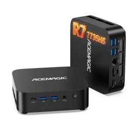 ACEMAGIC M1 Mini PC AMD Ryzen 7 7735HS 24GB LPDDR5 1TB PCle SSD Mini Computers (8C/16T, Tot 4.7GHz), Desktop Met Windows 11 Pro - Wifi 6 - BT5.2 - Type-C