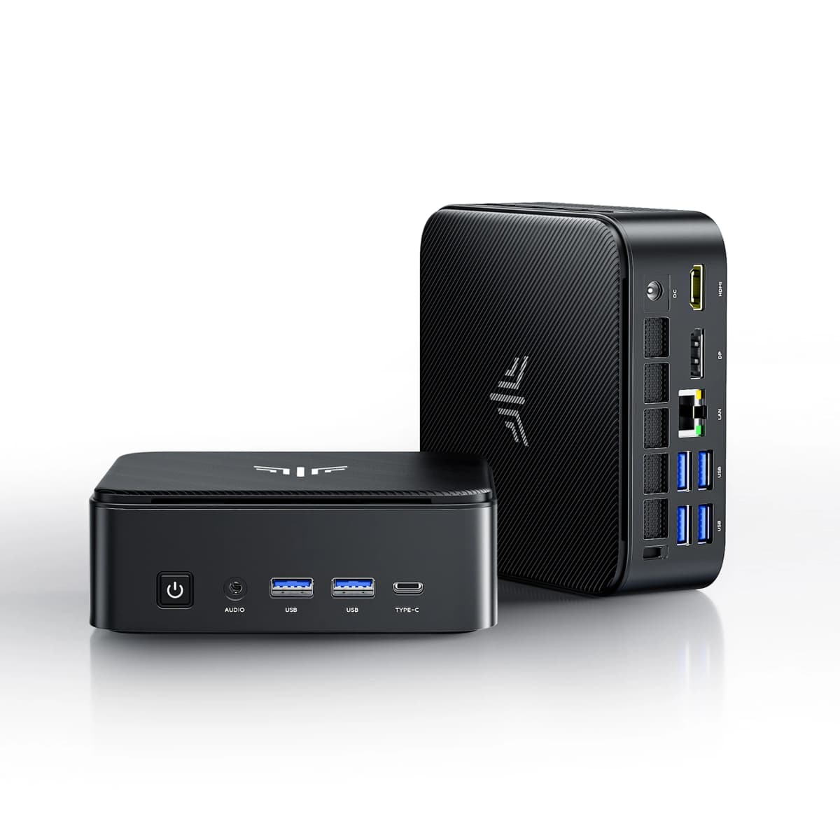 NIPOGI Mini PC with AMD Ryzen 7 7735HS 16GB LPDDR5 512GB M.2 SSD Mini Gaming PC with USB Type-C Supports Triple 4K Display