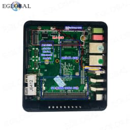 EGLOBAL Intel 12th Elkhart Lake J6412 6413 N95 N100 3HDMI Fanless Mini PC Dual LAN 2x RS232 Windows11 Linux Industrial Computer