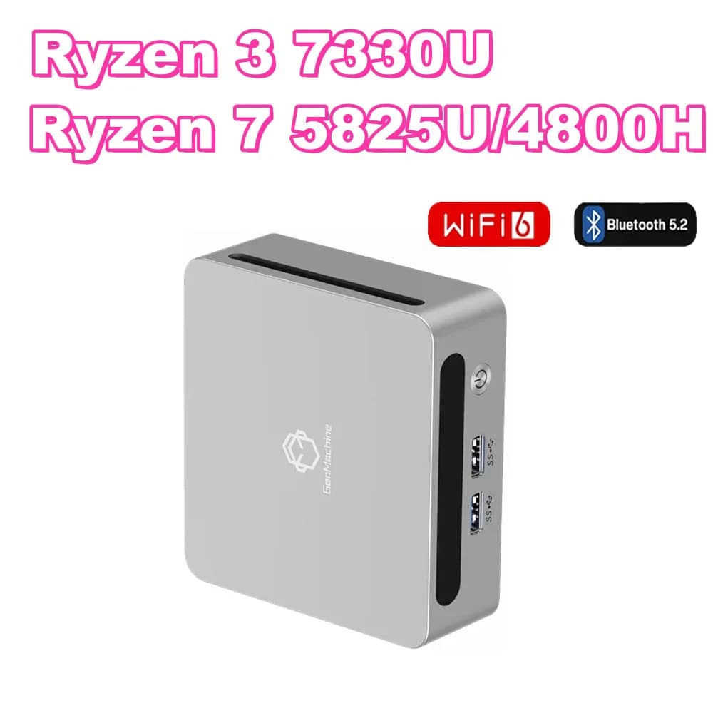 SZBOX MINI PC Windows 11 Pro Ryzen 7 5800H/5825U/4800H/Ryzen 3 7330U MINI PC DDR4 M.2 SSD WIFI6 BT5.2 Desktop MINI PC