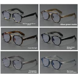 BLMUSA (M) Trendy Pilot Round Myopia Photochromic Prescription Reading Glasses Anti Blue Light Optical Men Polarized Sunglasses