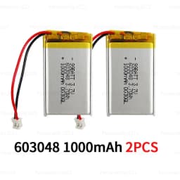 603048 3.7V Battery 1000mAh Rechargeable Lithium Batteries Polymer Cell for Game Console Controller Tendon Gun Bluetooth Headset