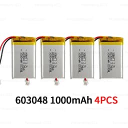 603048 3.7V Battery 1000mAh Rechargeable Lithium Batteries Polymer Cell for Game Console Controller Tendon Gun Bluetooth Headset