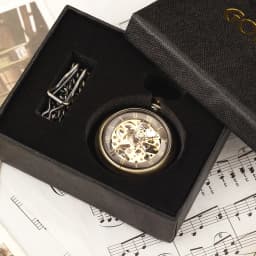Silver Hand Winding Full Steel Pocket Watches Fashion Unique Skeleton Transparent Mechanical Pocket Watch Fob Chain