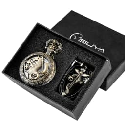 Retro Tone Fullmetal Alchemist High Grade Gifts Sets Pocket Watch Cosplay Edward Elric Anime Design Japan Anime Necklace Clock