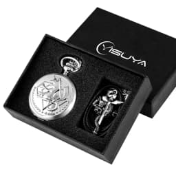 Retro Tone Fullmetal Alchemist High Grade Gifts Sets Pocket Watch Cosplay Edward Elric Anime Design Japan Anime Necklace Clock