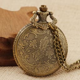 10pcs/lot Wholesale Vintage Fashion Quartz Pocket Watch Steampunk Popular Unisex Pendant Fob Chain Women's Men's Clock Gifts
