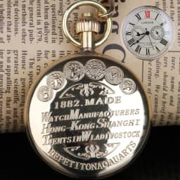 High Quality Luxury Golden Hand Wind Mechanical Pocket Watch Roman Number Dial Pendant Chain Fob Watch