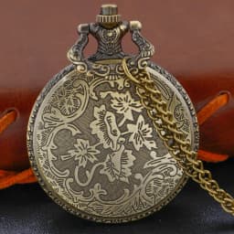 Bronze Classic Titanic Couple Love Couple Versatile Quartz Pocket Watch Retro Fashion Necklace Pendant Student Festival Gift