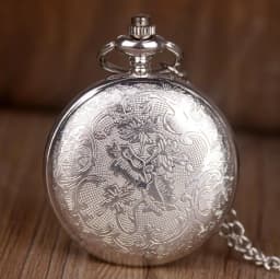 Fashion Silver Hollow Dial Steampunk Quartz Pocket Watch Stainless Steel Pendant Chain Gift for Men Women Friend