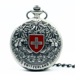Classic Switzerland Red Cross Hollow Mechanical Pocket Watch Hand Wind Fob Watches High Quality Men Women Pocket Watch Gift