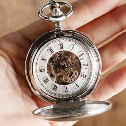 Top Luxury Smooth Roman Numerals Vintage Mechanical Pocket Watch Steampunk Hand Winding Men's Watch FOB Clock with Hook Chain