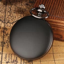 Chainsaw Man Pochita Cosplay Quartz Pocket Watch Chain Pendant Black Cute Animal Cartoon Necklace Jewelry Gifts for Men Women