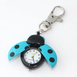 10pcs /Lot, Wholesale Mixed Colors Bulk Brand Fashion Beetles Ladybug Pocket Pendant Key Ring Chain Quartz Dress Watches