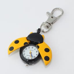 10pcs /Lot, Wholesale Mixed Colors Bulk Brand Fashion Beetles Ladybug Pocket Pendant Key Ring Chain Quartz Dress Watches
