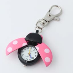 10pcs /Lot, Wholesale Mixed Colors Bulk Brand Fashion Beetles Ladybug Pocket Pendant Key Ring Chain Quartz Dress Watches