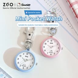 ZGO Sanrio Cinnamoroll Lady Pocket Watch, Simple Design Sense Pendant Watch, Waterproof, Quartz Watch, Gift 733