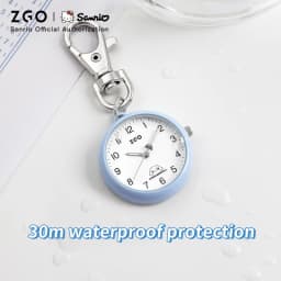 ZGO Sanrio Cinnamoroll Lady Pocket Watch, Simple Design Sense Pendant Watch, Waterproof, Quartz Watch, Gift 733