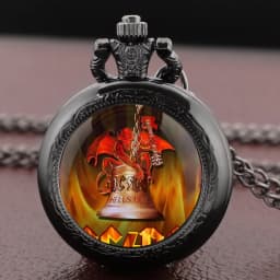 Band theme Glass Dome Vintage Quartz Pocket Watch Men Women Pendant Charm Clock Watch Jewelry Gifts Relojes De Bolsillo