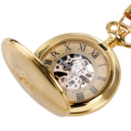 Golden Automatic Mechanical Pocket Watch Fob For Nurse Luxury Fashion Trendy Stylish Shield Pendant Men Women Christmas Gift