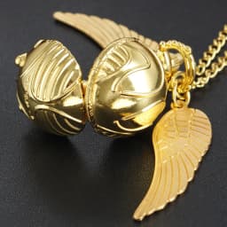 10pcs/lot Wholesale Gold Fairy Ball Quartz Pocket Watch Men's and Women's Vintage Clock Children Gift Pendant Necklace Souvenir