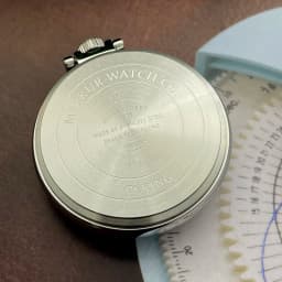 Merkur True Tourbillon Vintage Pocket Watch Salmon Enamel Dial Men's Manual Mechanical Watch 42mm NEW Waterproof