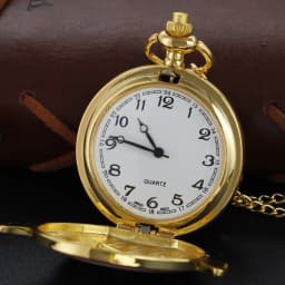 Cute Little Wings Beautiful Girl Five pointed Star Quartz Pocket Watch Fashion Necklace Pendant Clock Men's and Women's Gifts