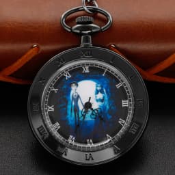 Antique Simple Wind Steel Roman Numerals Pocket Watch Bronze Antique Men Fob Chain Pendant Clock Women Children's Necklace Gift