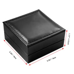 New Male Back Brown Cover Vintage Classic Pocket Watch Box Holder Storage Case Coin Purse Pouch Bag With Silver Bronze Chain