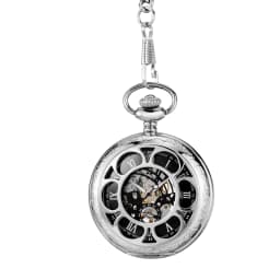 Retro classic mechanical pocket watch luminous petals hollowed out flip cover manual winding men women mechanical pocket watch