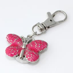 Butterfly Fashion Girl Pocket Pendant Keyring Watch with Chain Key Ring And Gift Bag - Clip-On Watch for Girls