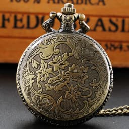 Bronze Soldiers Design Quartz Pocket Watch Sweater Necklace Chain Military Army Pendant Pocket Clock Souvenir Gift For Men