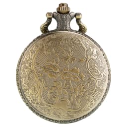 Vintage Bronze Late Sleeping Man Necklace Quartz Pocket Watch Clock Chain Men Women